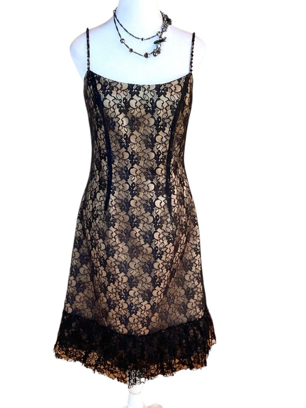 Jade Melody Tam Dress Black Cocktail Lace Beaded Gatsby  (6)